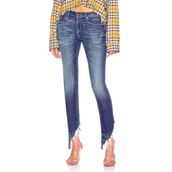 R13 Kate Skinny Angled Hem Jeans Size 27 - Picture 3 of 14